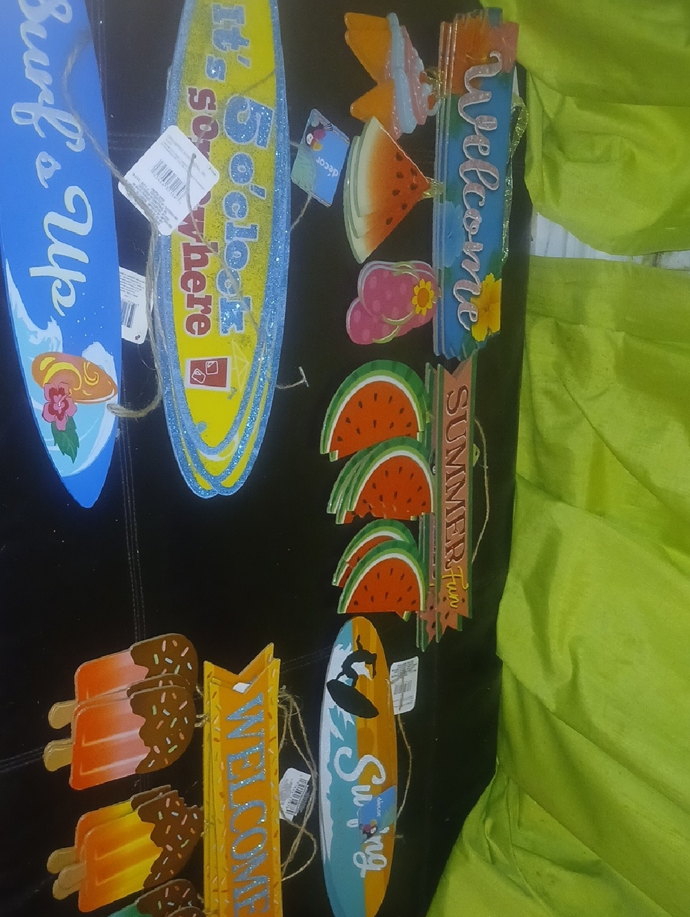 Summer Watermelon & Popsicle Wall Hanging Set - Bright Multi